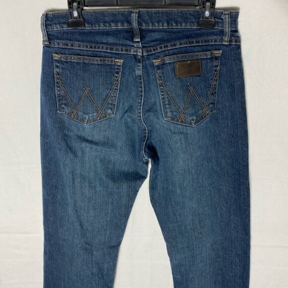 Wrangler O2 Competition Advanced Comfort Mea Dark Wash Straight Leg Jeans 31 - Picture 13 of 16